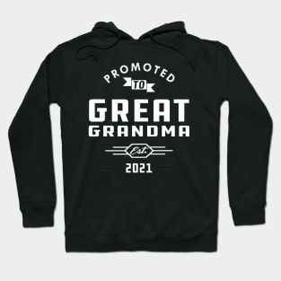 New Great Grandma - Promoted to great grandma est. 2021 Hoodie